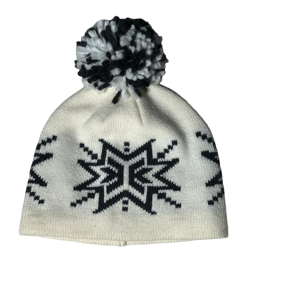 Icewear Iceland Vetur Rib-Knit Pompom Snowflake Hat